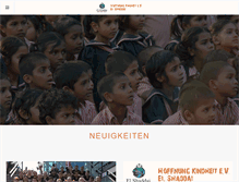 Tablet Screenshot of hoffnung-kindheit.de